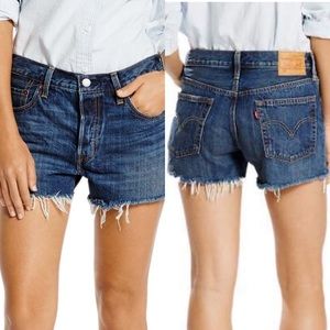 Levi’s 501 High Rise Cut Off Shorts Sz 28